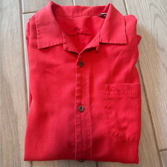 Tommy bahama button up shirt‎ short sleeve size L island zone - Picture 1 of 14